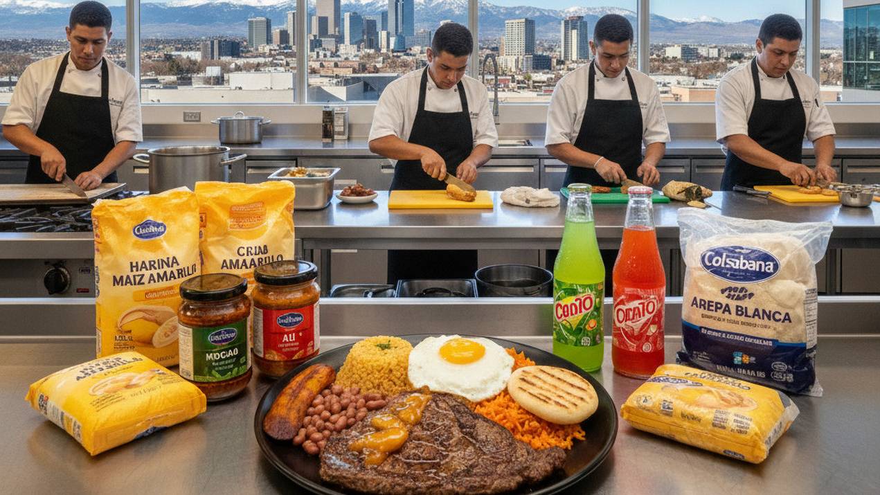 Uso de productos colombianos en menús de restaurantes latinos en Colorado 