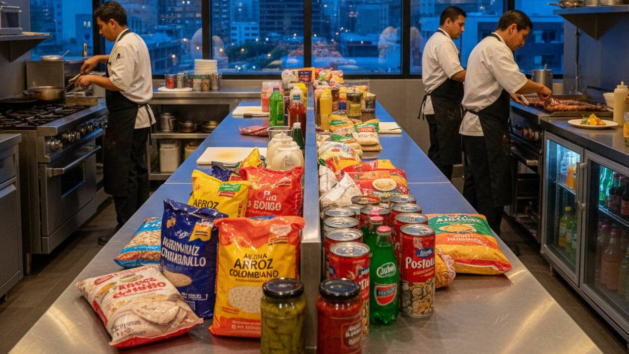 Productos colombianos más utilizados en restaurantes latinos de North Carolina 